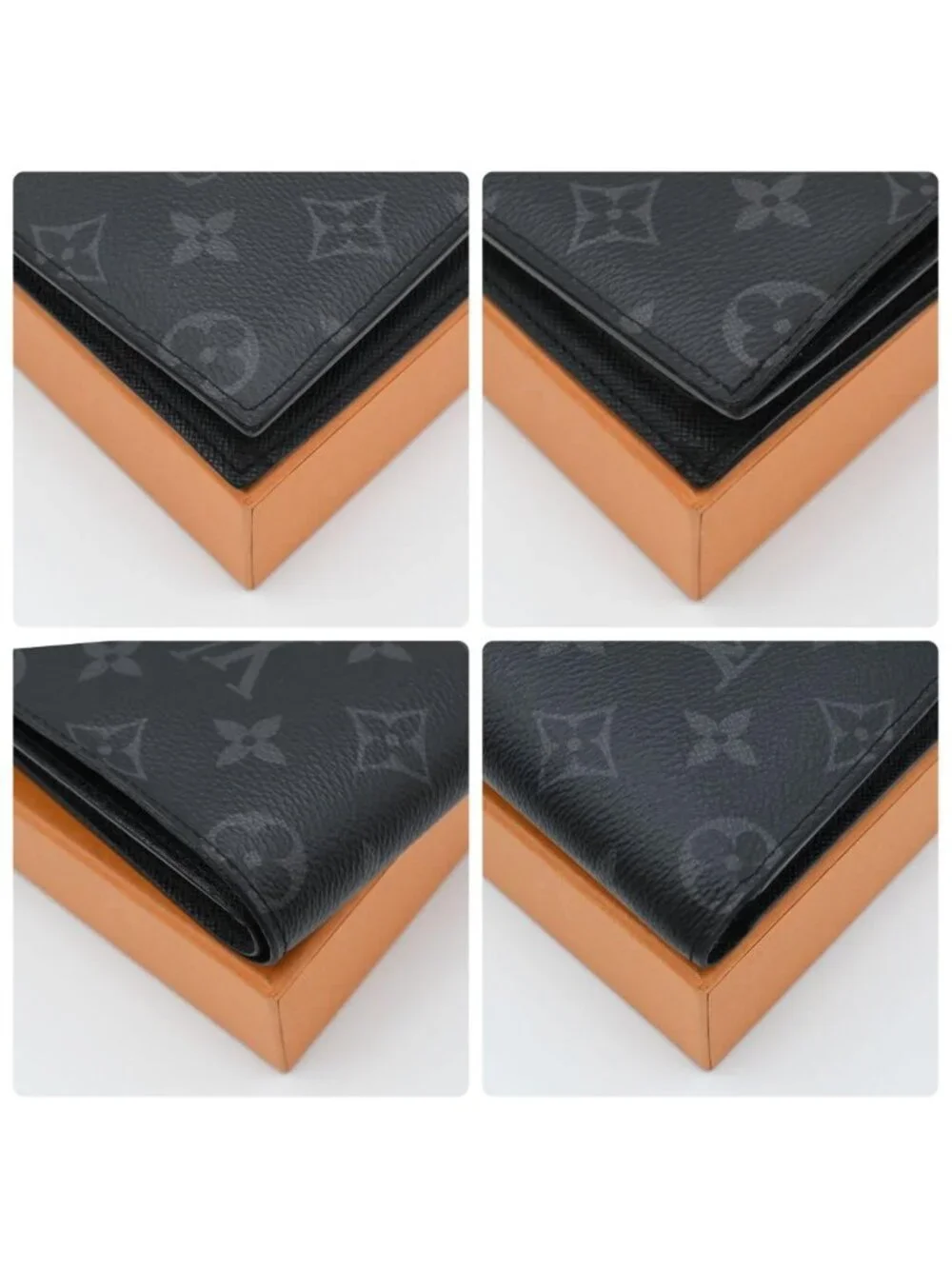 Louis Vuitton Eclipse Portefeuille Marco Bifold Wallet Black